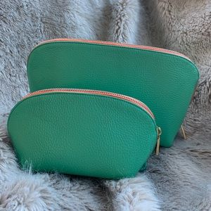 Cuyana Leather Travel Case Set (used)